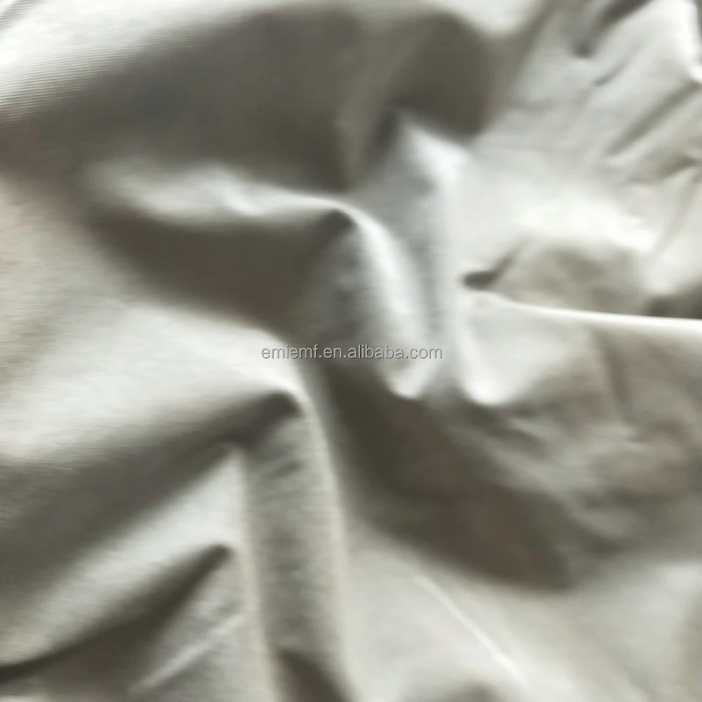Knitted Silver Fibre  conductive fabric emf protection shield anti radiation metal fiber fabric