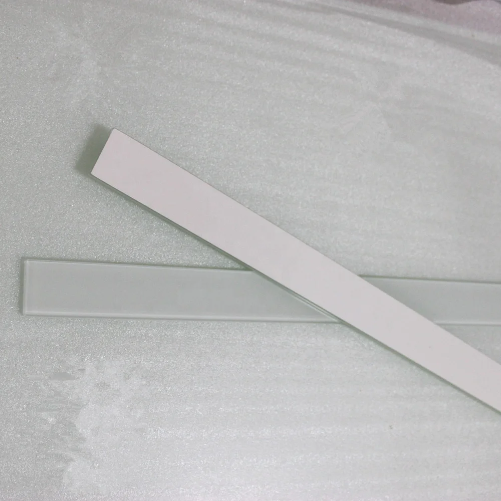 White color Painting glass with Polished Edge