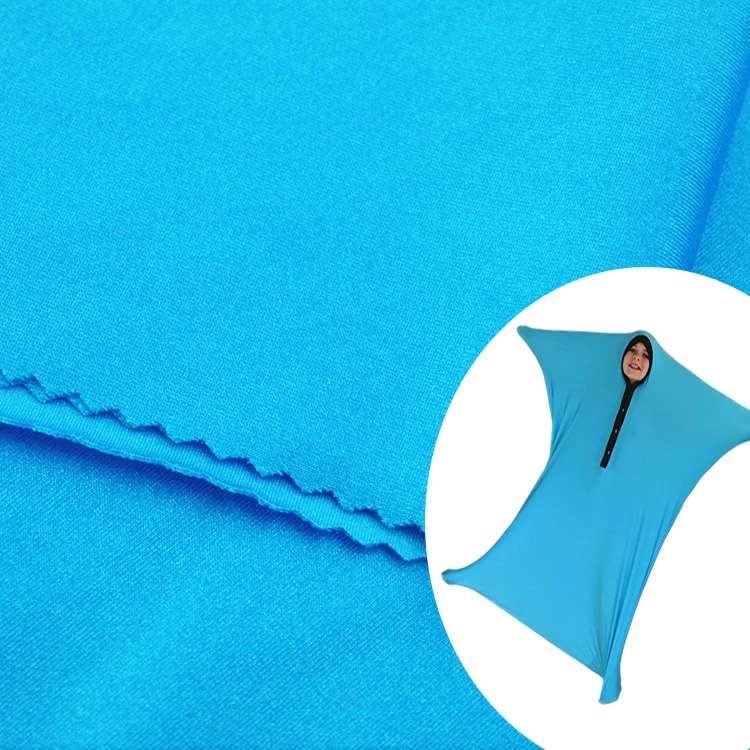 190gm shiny textile spandex nylon tricot fabric for autism sensory sock