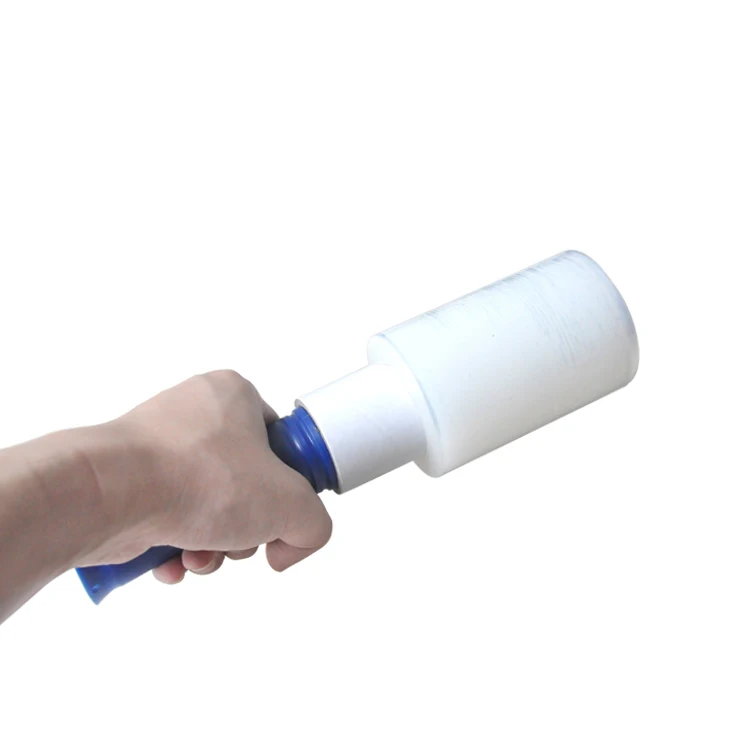 Wholesale LLDPE stretch film  manufacturers Plastic Wrap with handle