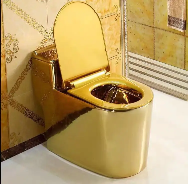 Comfort height bathroom smart bidet wc piss peeping dubai gold ceram toilet with center flush technology