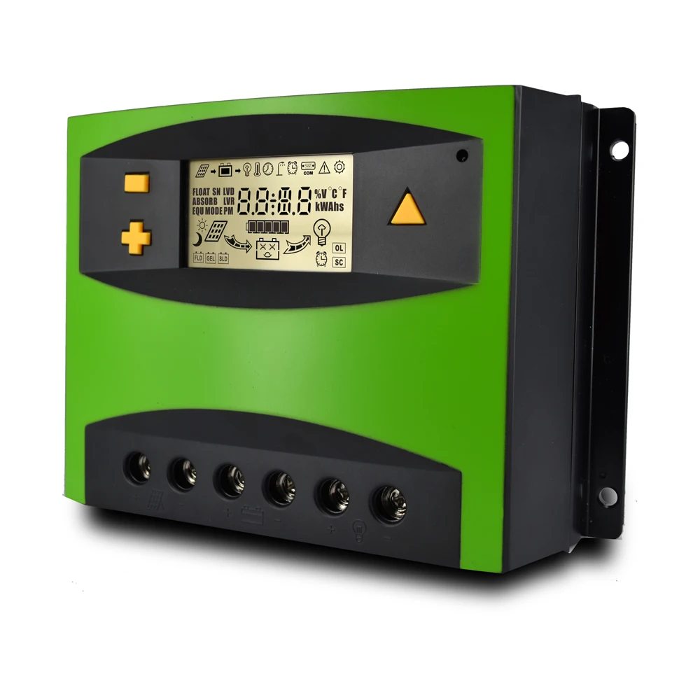 HanfSolar 100% Фирменное Качество PWM 10A 20A 30A 40A 50A 60A 12/24/48V Солнечный контроллер заряда