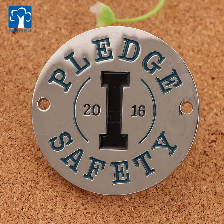 2023 YAZS Metals Factory supply Brass zinc alloy iron steel stamp custom soft hard enamel cheap metal coin with hole