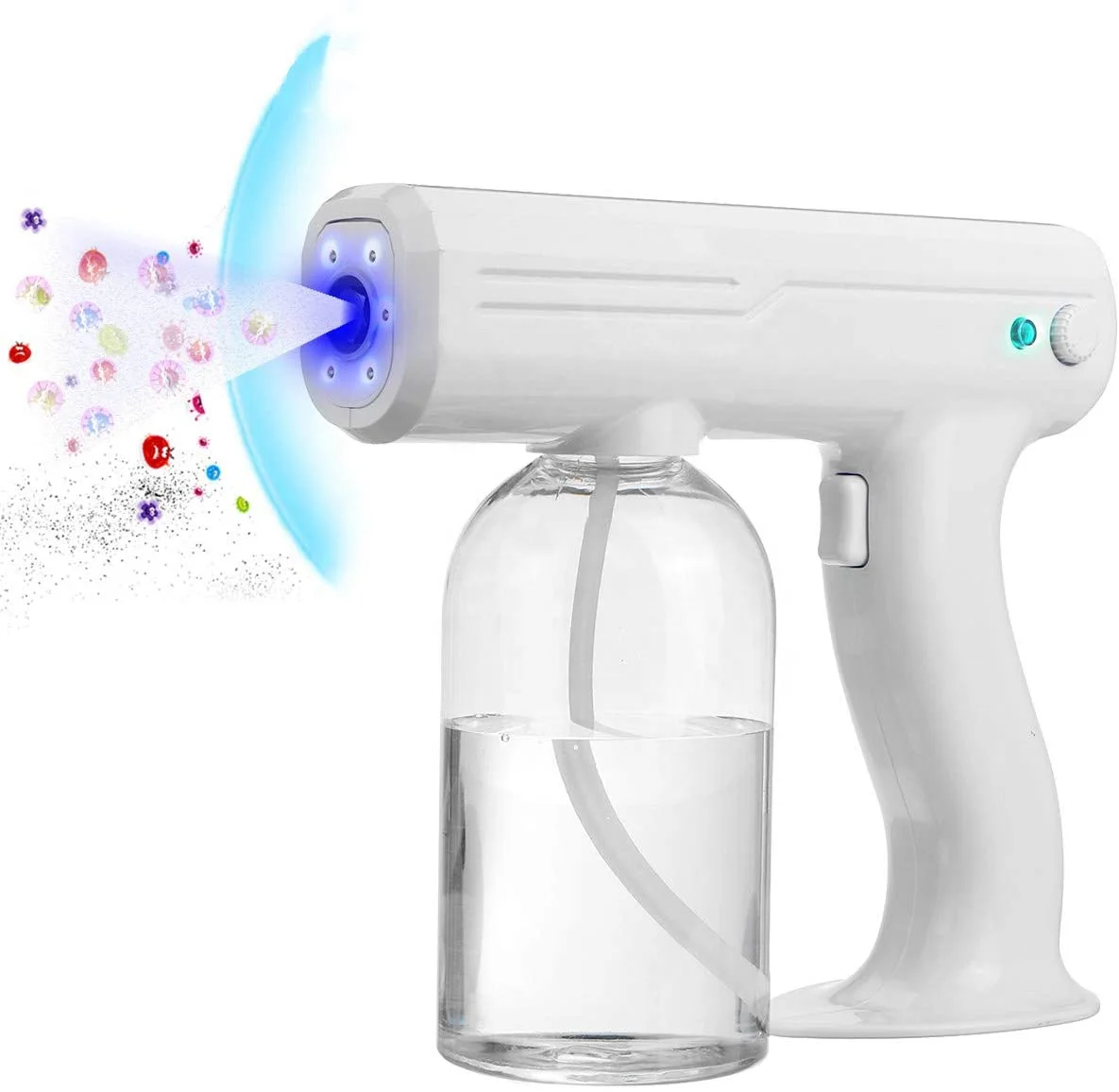 
Wireless Best Price Blue Ray Sanitizing Anion Nano Spray Gun Sprayer Steam Mist Atomization Hair Nano Spray Gun sanitizer gun 