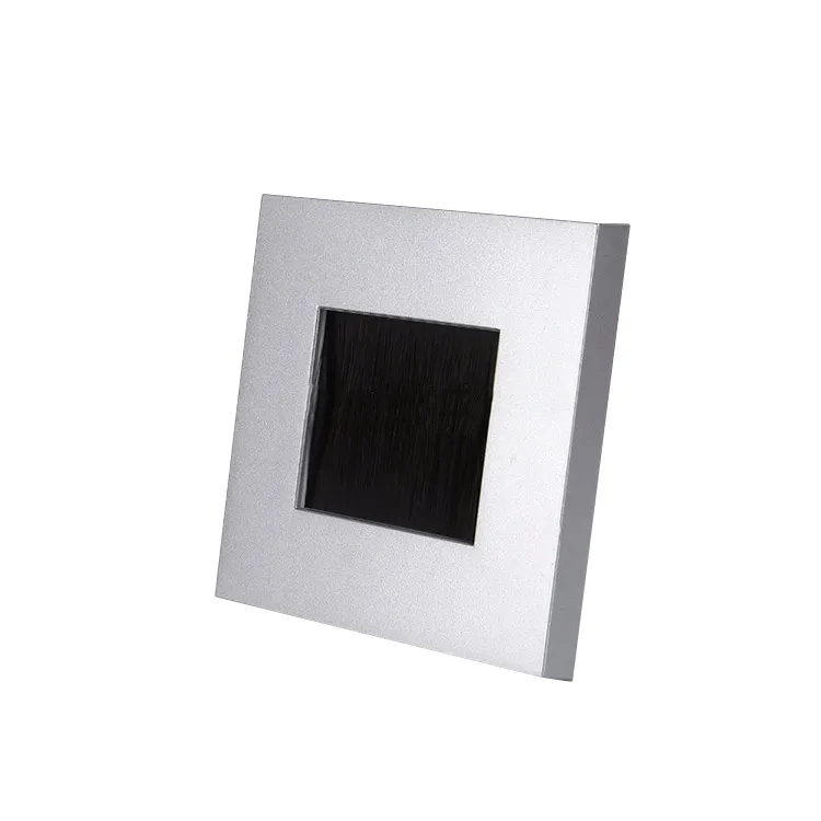 New Product Single Gang Screwless UK Brush Plate Cable Through Wall Plate for UK Home Decoration ABS ROHS 86*86mm SDK,NFC -