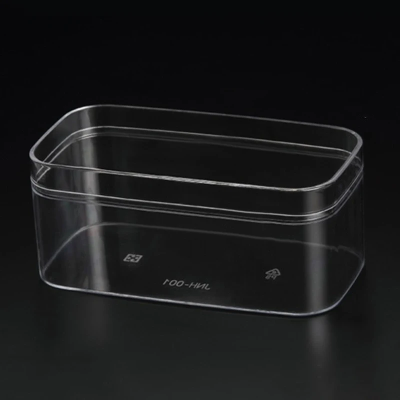 JNH001 Wholesale Clear Plastic Mini Transparent  Sweets Square Boxes Container For Food Acrylic Candy Gifts Snack Cake Packing