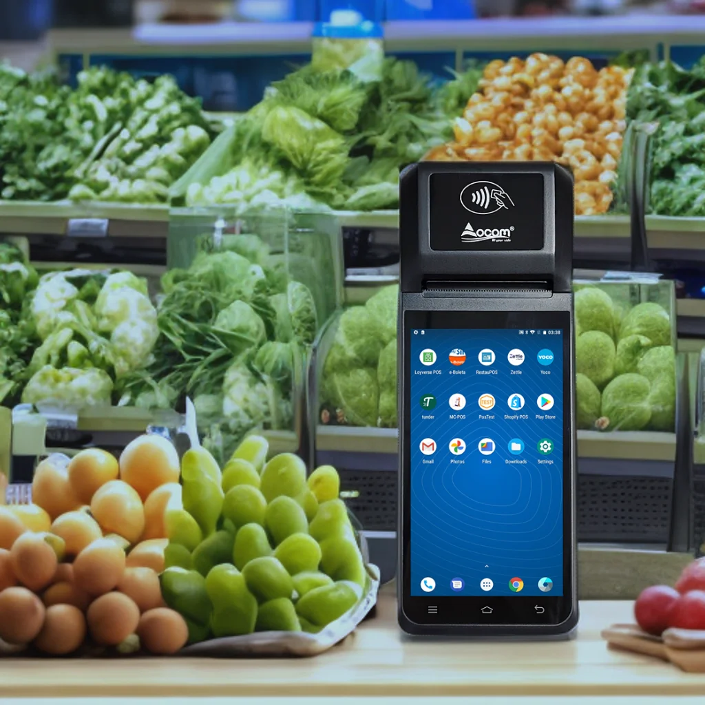 POS-T2 Lite OCOM  Portable Handheld Pos Machine System Android POS Terminal with 58mm Thermal Printer