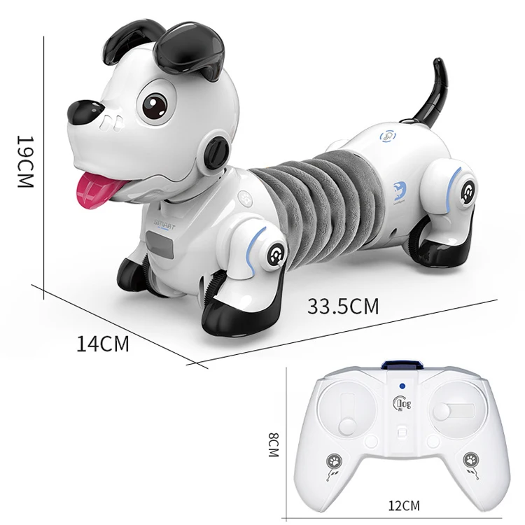 Education Simulation Electric Intelligent RC Animal with Infrared Ray Remote Control Cartoon Cute Robot Dog Pet Toy For Kids