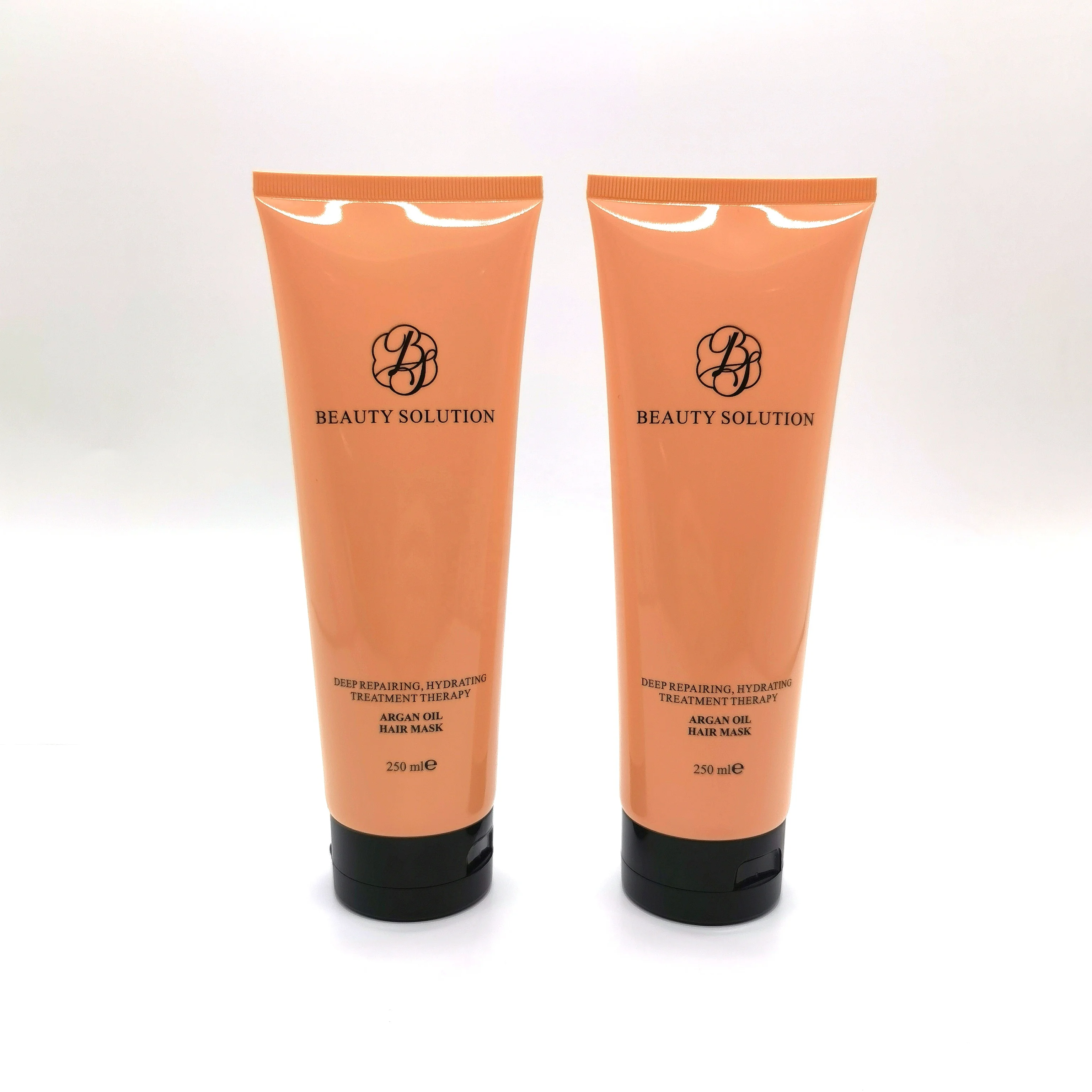 250ml Large Round Lotion Plastic Tubes PE Cosmetic Tube With Flip Top Cap