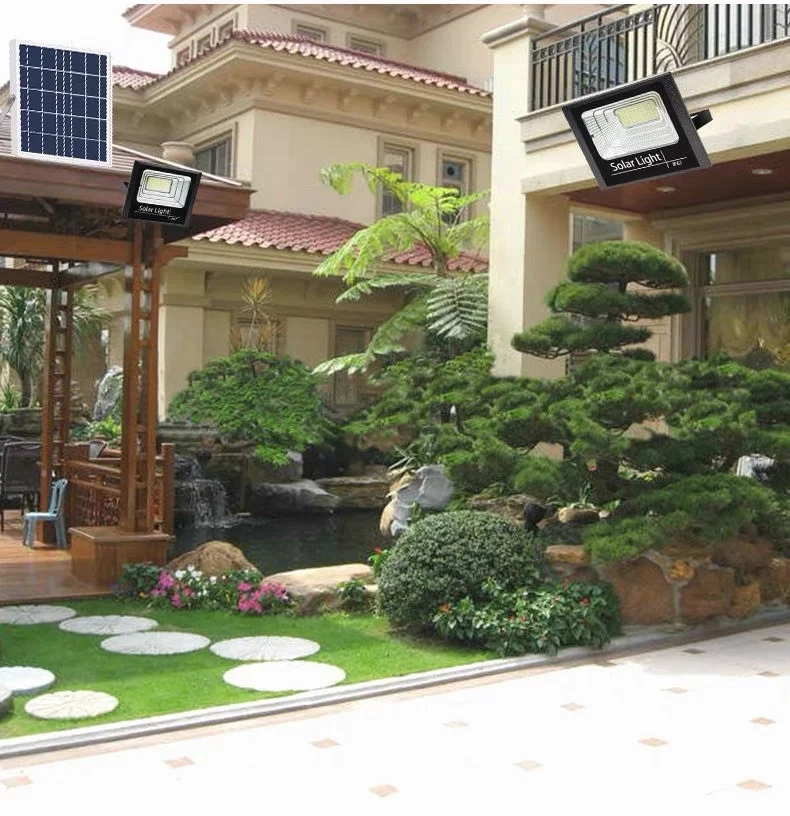 200W 400W 600W 800W 1000W Solar Flood Light Outdoor Waterproof LED Courtyard Landscape Light Outdoor Courtyard Light