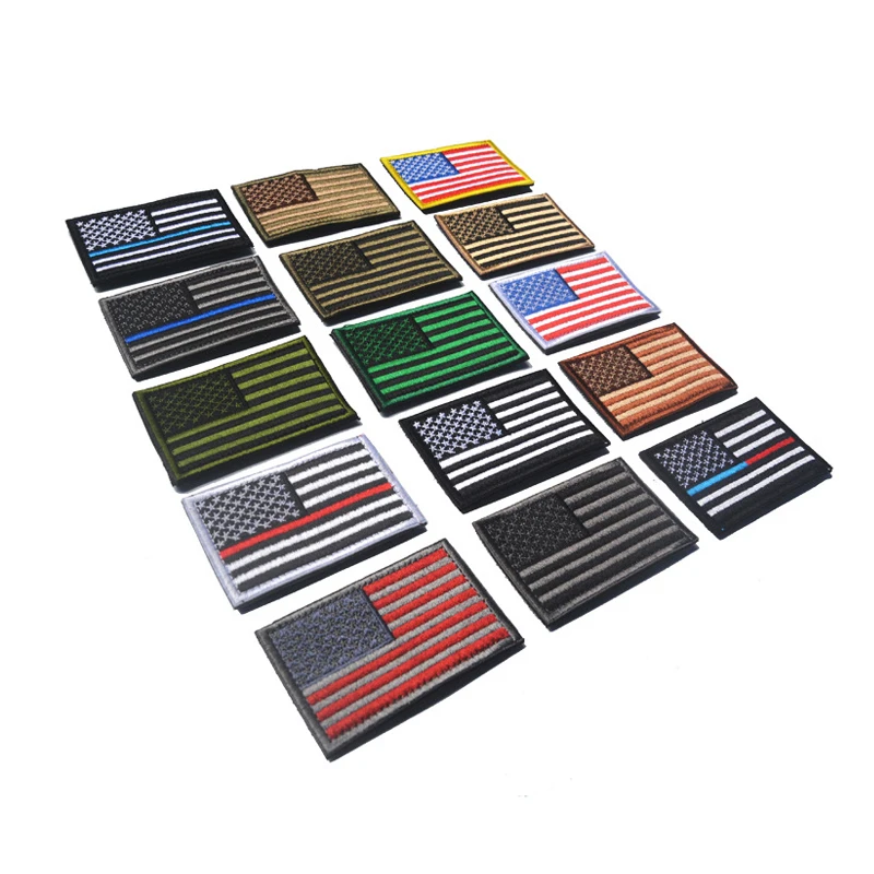 Personalized High Quality Distinctive Country Flag Badges Armband Embroidery Badges Pvc Tactical Badges