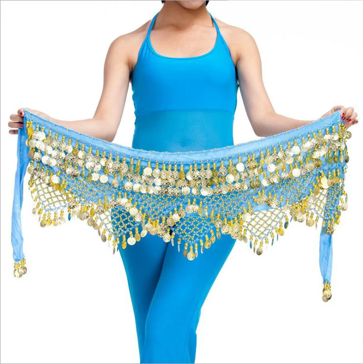 Hot selling belly dance bead belt in performance wear hip scarf