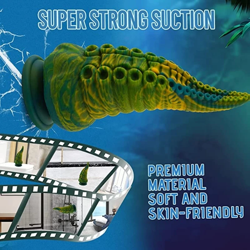 Alien Monster Huge Lesbian Artificial Penis Octopus Silicone Adult Anal Plug Sex Toys Tentacle Dildo for Female