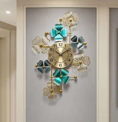 Green Wall Clock and watch wall decoration northern Europe light luxury for  living room