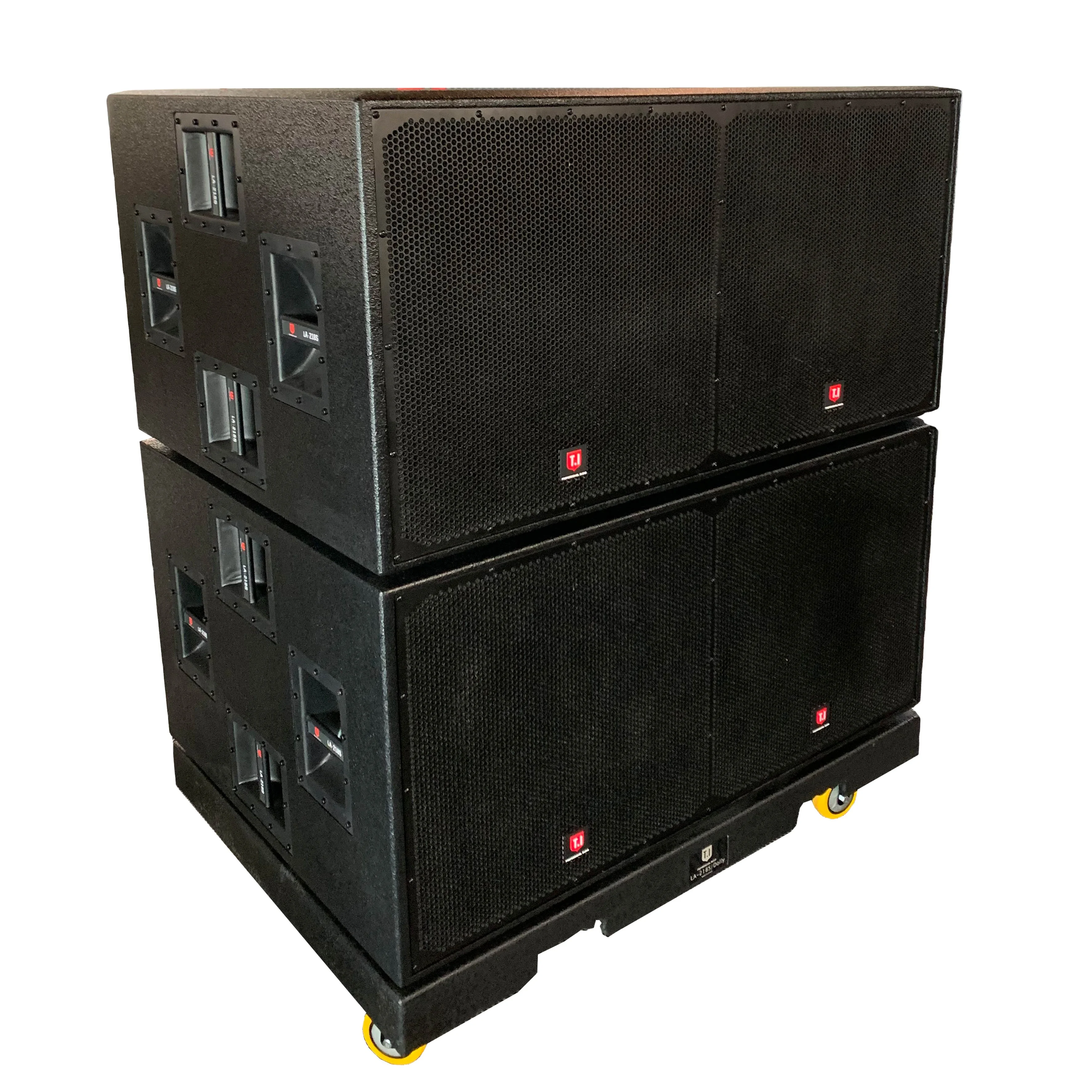 LA 218 subwoofer powerful bass double 18 inch  speaker woofer active system passive sound system speaker