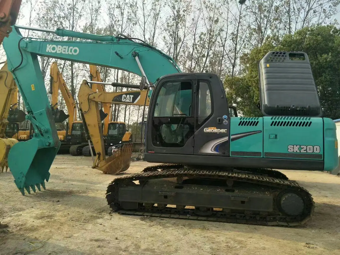 Высококачественный оригинальный японский бренд Kobelco sk200-8 подержанный экскаватор большой 15 тонн горячая распродажа