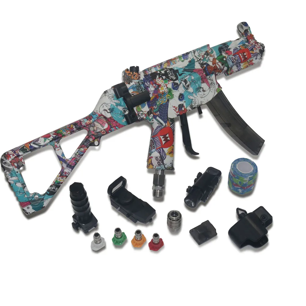 Simulated Rifle Car Wash Water Gun external thread 22mm Internal 14mm hole Joker Dinosaur Black Spray water gun Fun car wash