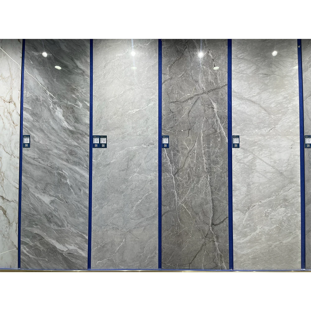 Wholesale Tile Multi Faceted Random Glazed Polished Design 600x1200 Light Marble Full Body Porcelain Floor Tiles Glazed Flooring