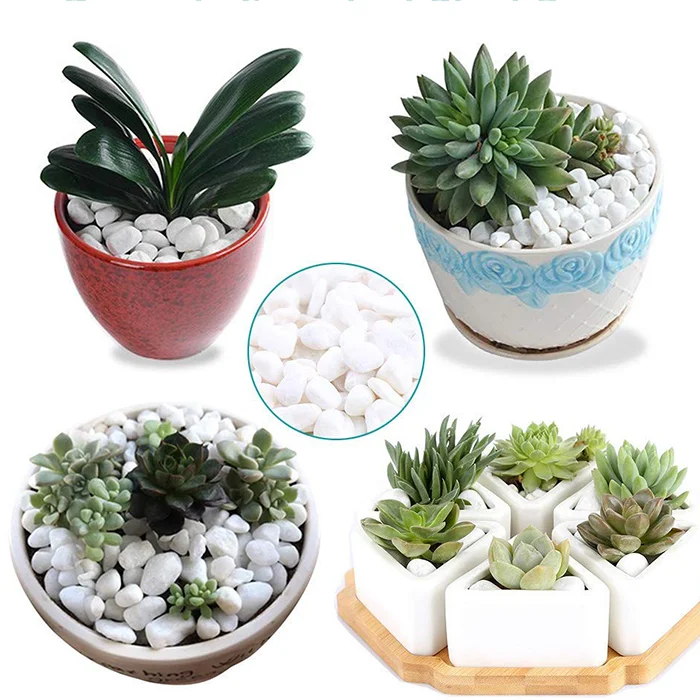 Natural White Quartz Pebble With Different Size