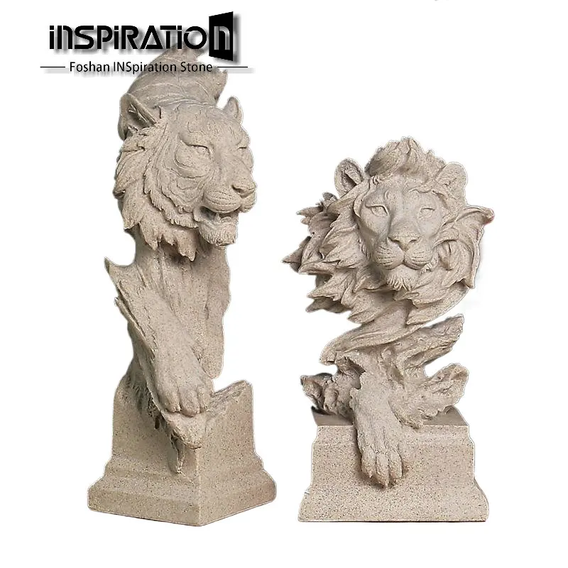 Custom Life Size Outdoor Garden Home Decoration Marble Stone Animal Goat Sheep Statue Sculpture