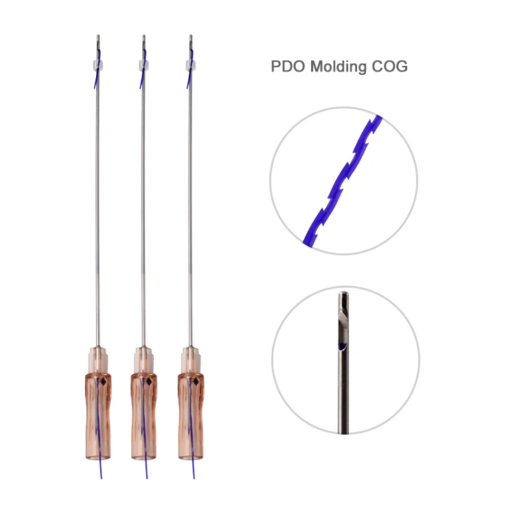 Half L Blunt Cannula Pdo Thread 19g 21g Nose Cog Pdo Nose Thread Lifting