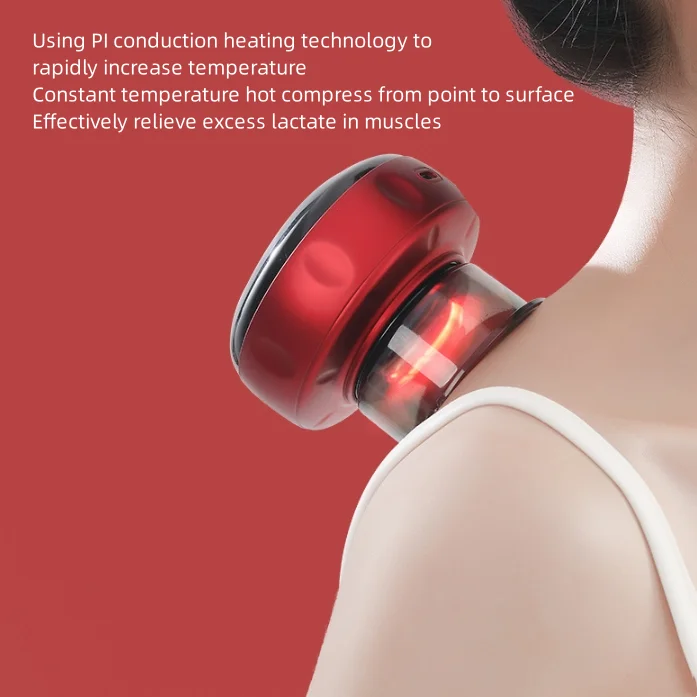 Electric Cupping Massager Device Relieves Muscle Soreness Improves Blood Circulation and Speeds Up Recovery After Exercise