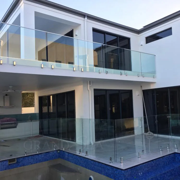 Residential use house custom stainless steel home handrail design for stairs