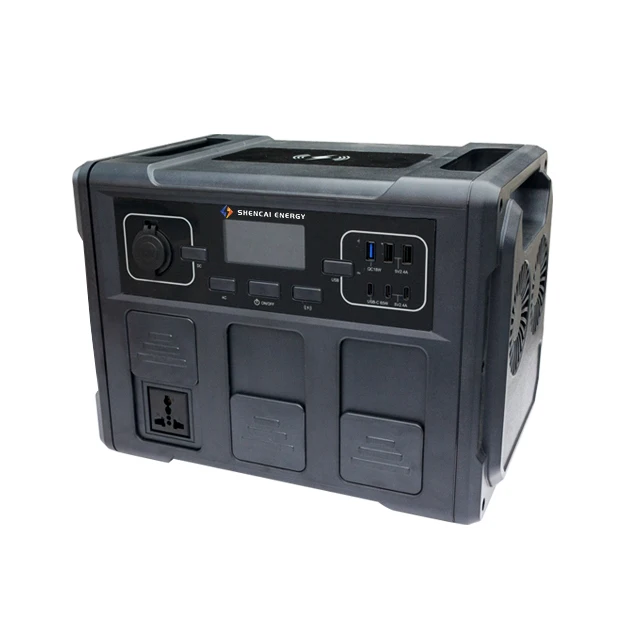 Shencai New Model 1500W AC DC Output  Portable Power Station Wireless charging 1500 Watt Solar Generator