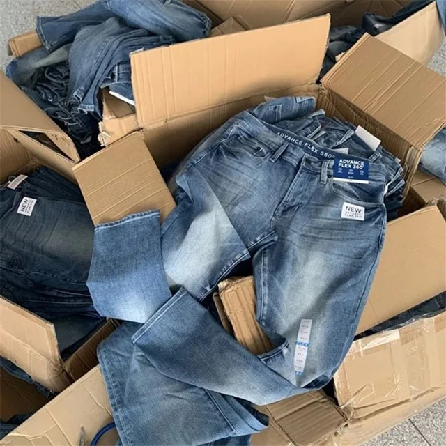 shein custom destroyed denim Jeans ripped skinny jeans men surplus stock lots clearance (1600484510914)
