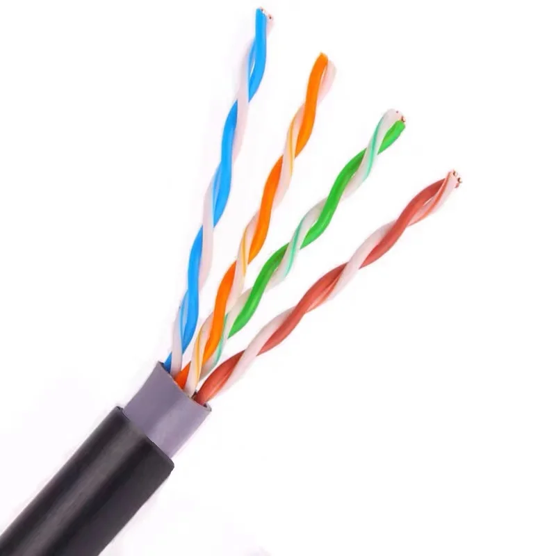 Высококачественный UTP Cat5e Cat6 Lan-кабель RJ45 24AWG наружный водонепроницаемый сетевой кабель