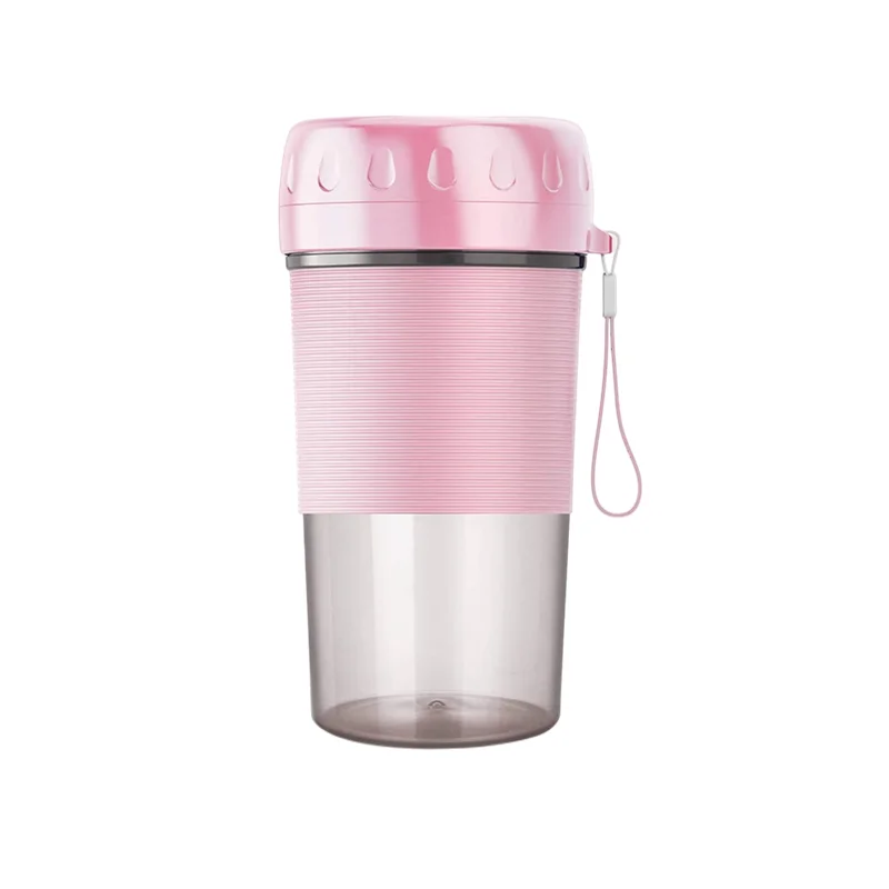 USB Rechargeable Portable Juicer Mini Household Blender Stainless Steel Plastic Blades Glass Housing Electric Fruit Mixer RV Use