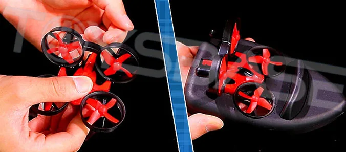 Air Land Water Dron 2.4G 3 in 1 RC Vehicle Flying Drone Driving Boat Quadcopter Model Toys Drony