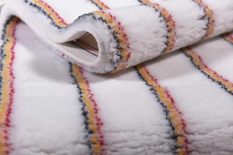 Nylon  Red Yellow Black stripe White bottom Rolling brush  flannelette Fabric Woven paint brush cloth