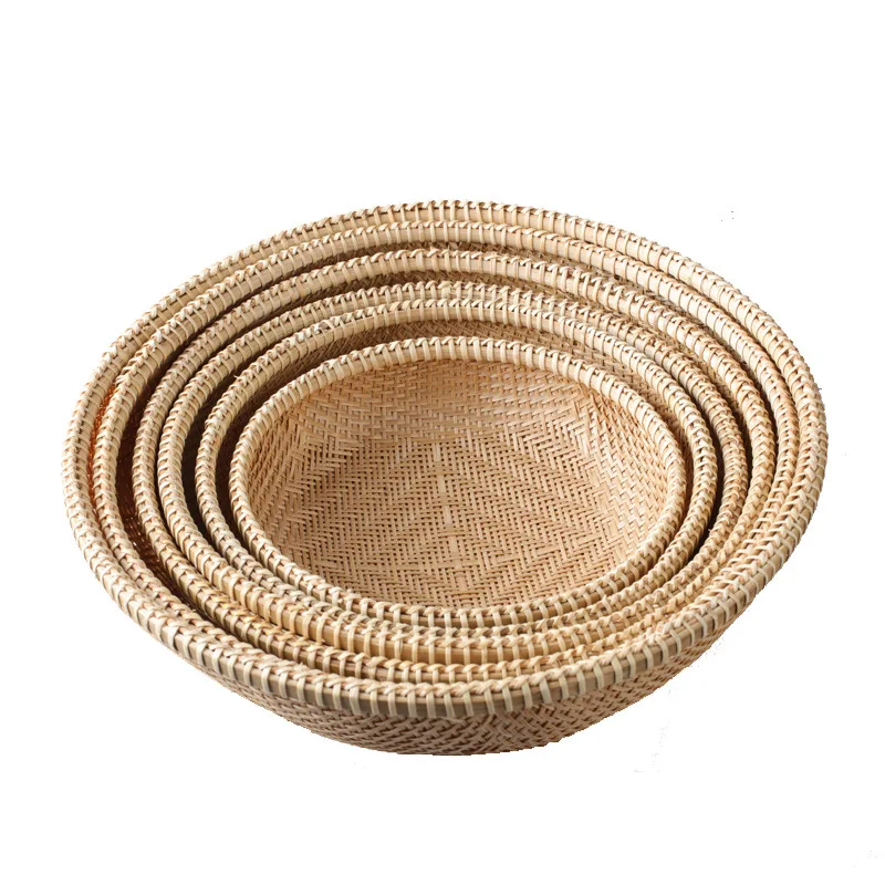 Egg Basket Bamboo Dustpan Storage Plaque Fruit Vegetable Placement