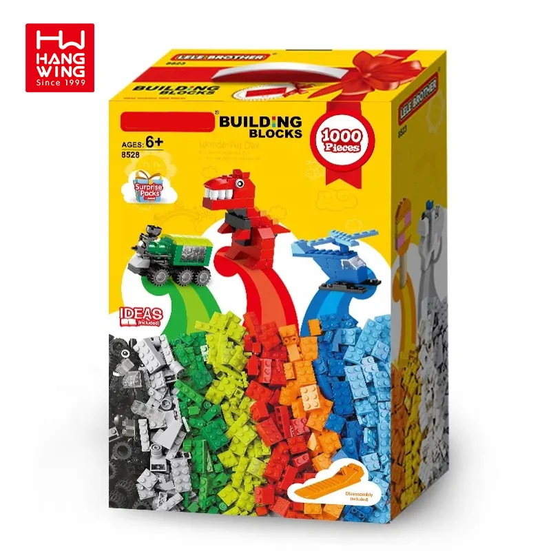 HW Kids 1000pcs Creative Educational Construction Bulk Building Blocks
