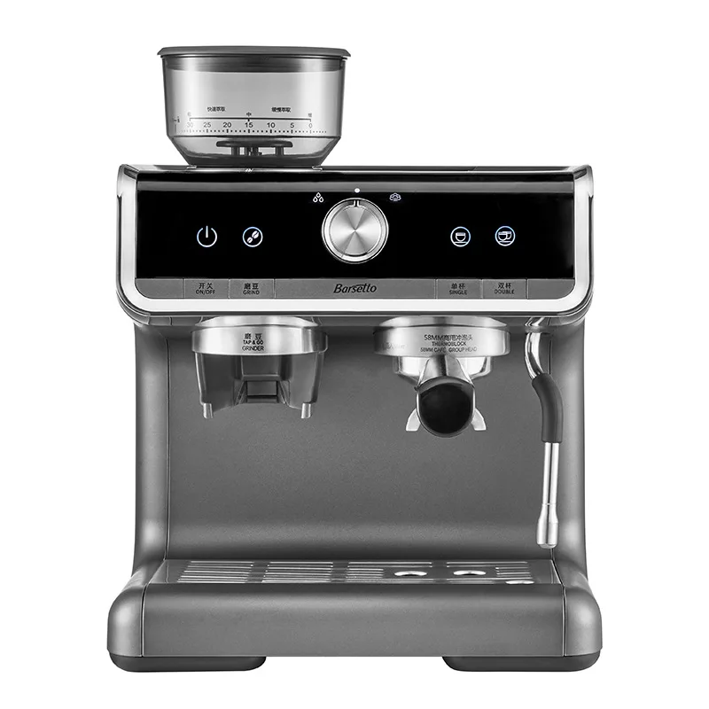 Coffee machine double boiler semi-automatic Italian home commercial pump coffee machine milk tea shop steam engine
