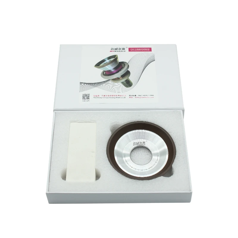 12V9 100X31.75X3X10X20T(1) Milling Cutter End-face Grinding Wheel for Tungsten Carbide HSS Stainless Drill Mill