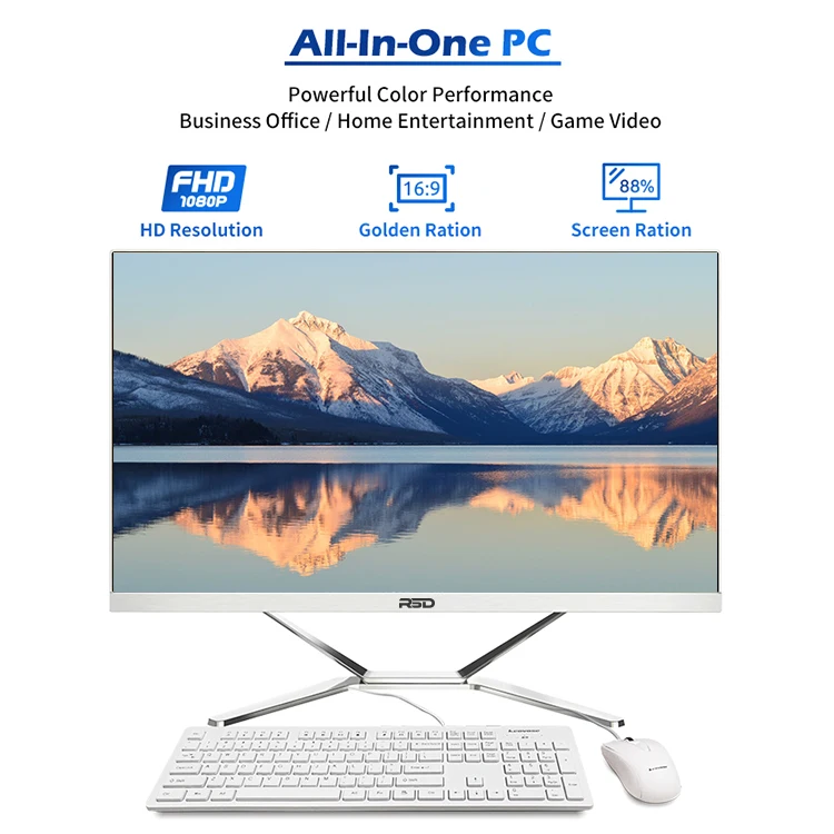 Cheap 4K All In One Pc Desktop For Gaming I3 I5 I7 Oem Mini All-In-One-Pc 16 Gb Ram Ddr4 Desktop For Gaming