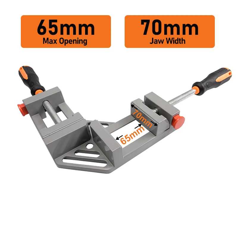 Угловой зажим от производителя, быстросъемный алюминиевый прямоугольный деревообрабатывающий крюк, 90 градусов, быстрый тип, зажим для рамы, клеммные зажимы