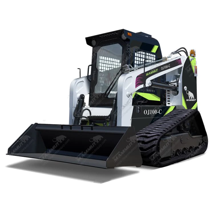 mammut skid steer track loader 700KG 850KG 950KG 55KW 75HP skid steer loader with hydraulic pilot
