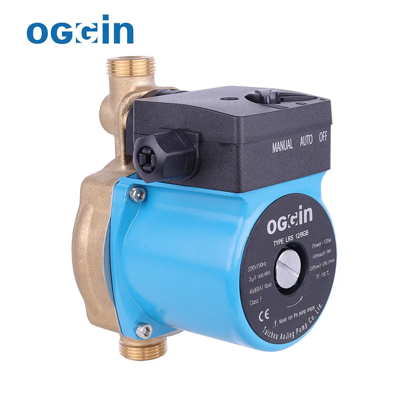OGGIN LRS15/9B-140G Low Noise Brushless Dc Booster Hot Water Heat Pressure Circulation Pump For Home