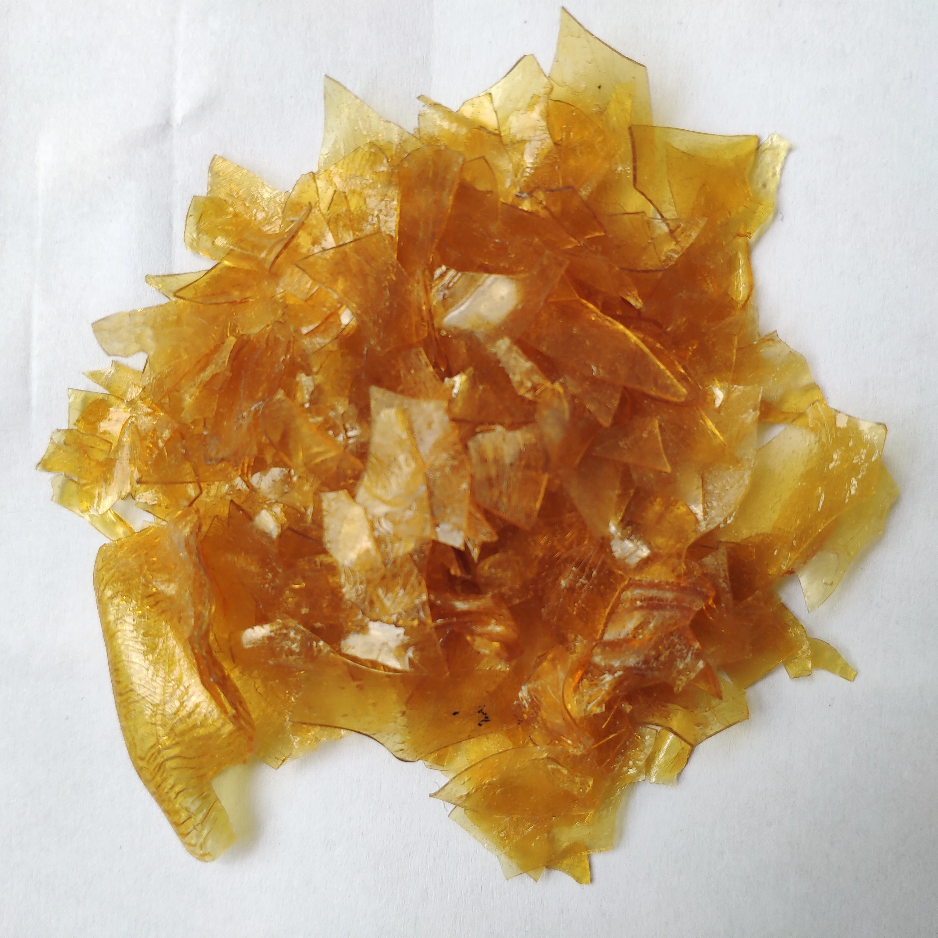 
Food grade Decolorized Dewaxed Shellac Flake CAS:9000-59-3 