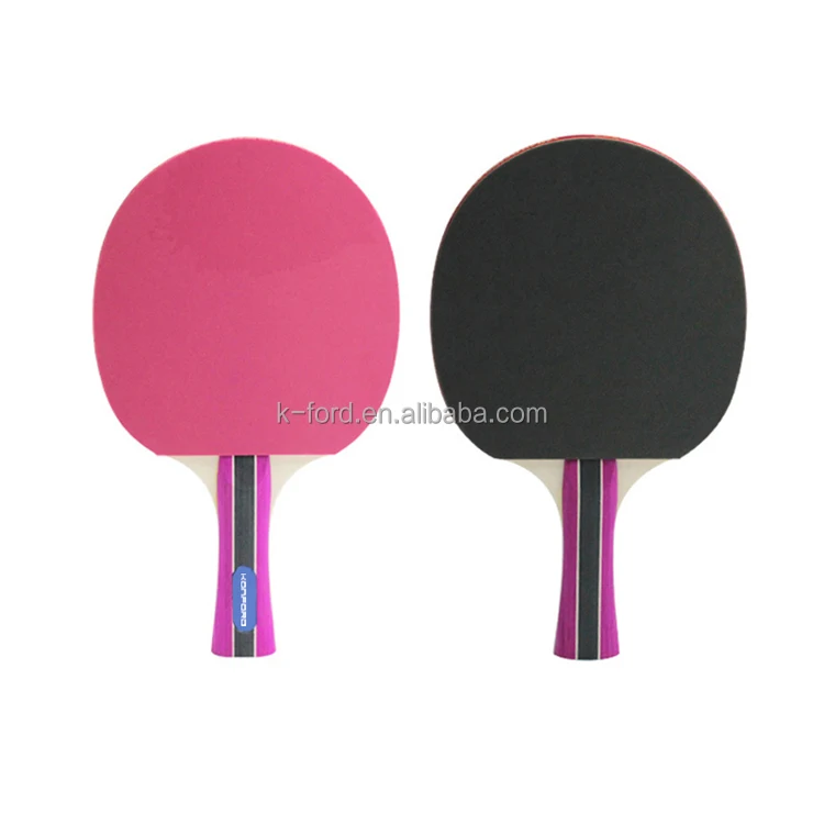 Custom Logo High quality low price Senior Match Pingpong Racket  Pure Wood Professional Table Tennis Rackets With High Control