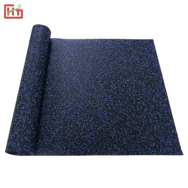 Фабричный высококачественный Противоскользящий комнатный тренажерный зал резиновые рулоны амортизирующий резиновый напольный коврик рулон