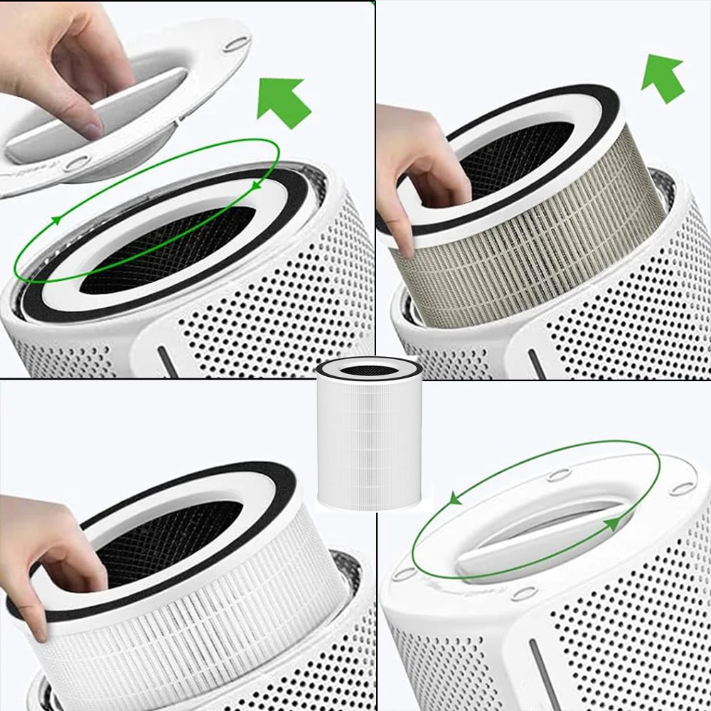 3-Stage Filtration Air Purifier True HEPA Filter for Afloiaa KILO KILOPLUS MIRO PRO&MORENTO MR-Kilo Kalo Air Purifier Parts