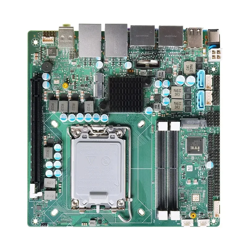 Latest Intel 12th Gen Alder Lake Q670 H610 Mini Itx Motherboard 2*HD-MI/2*DP/eDP/LVDS 2*DDR5 64GB LGA1700 Motherboard