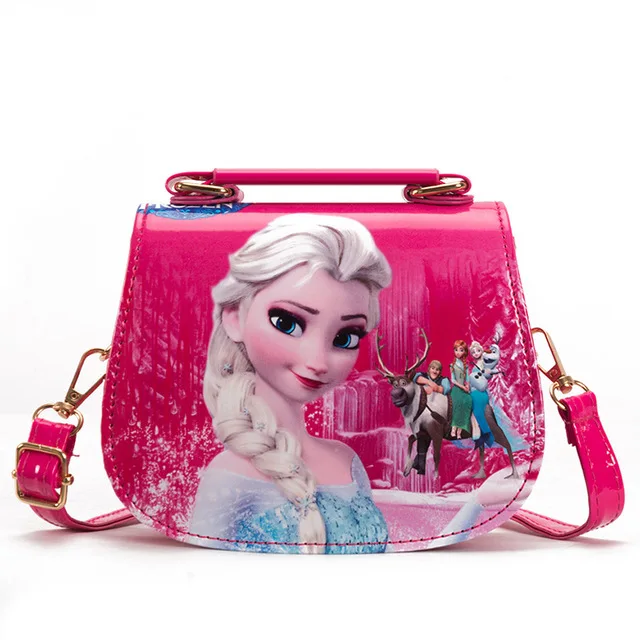 
princess children pu messenger bag girl Elsa shoulder bag Sofia handbag kid fashion shopping bag gift 