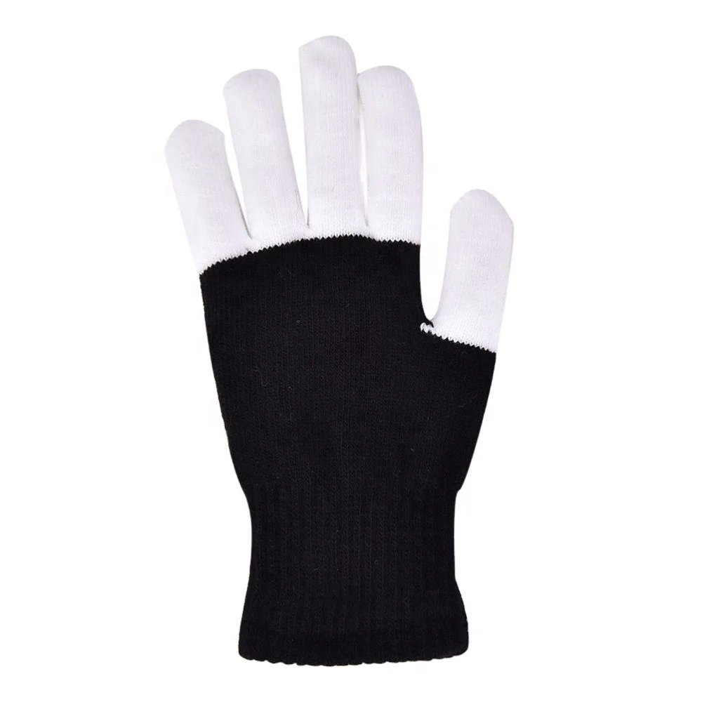 LED Rave Flashing Gloves Glow 7 Mode Light Up Finger Tip Lighting Led Gloves