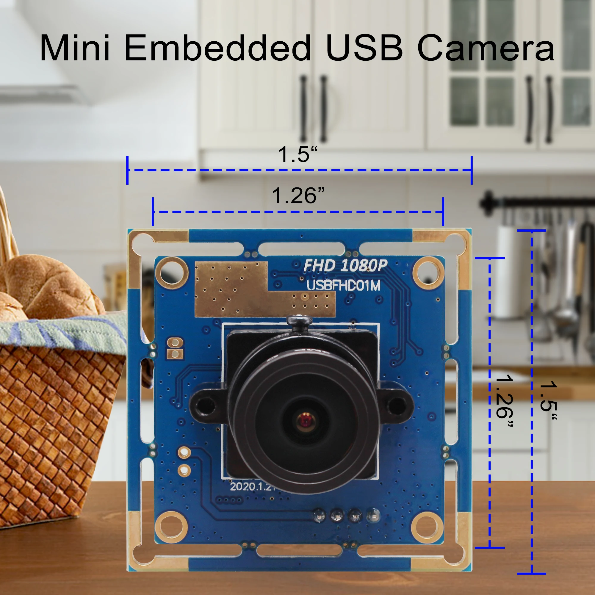 ELP 1080P USB Webcam High Speed PC Camera Mini UVC USB2.0 Video Webcam Board Industrial Lightburn Camera for Laptop Jetson Nano