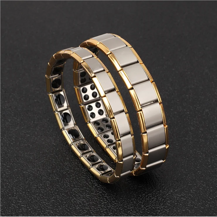 CX31 Balry European and American fashion jewelry popular titanium steel bracelet Stainless steel Mens Magnetic Therapy Bracelet